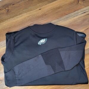 PHILADELPHIA EAGLES NIKE GOLF MEN'S FLEECE LINED LONG SLEEVE SHIRT LARGE
